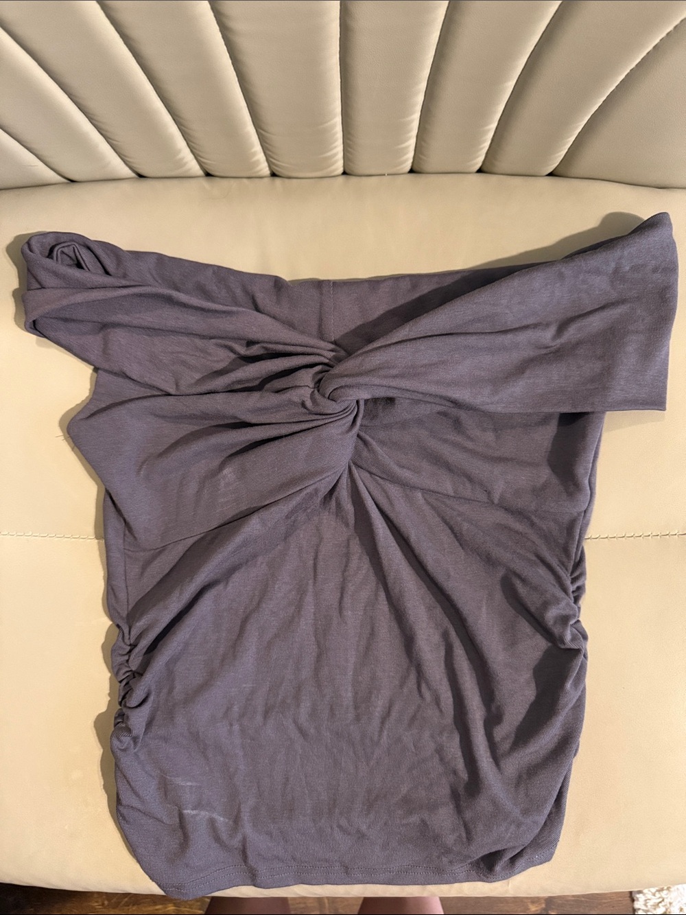 Darong Knot-Front Tube Top in Dusty Lavender size medium